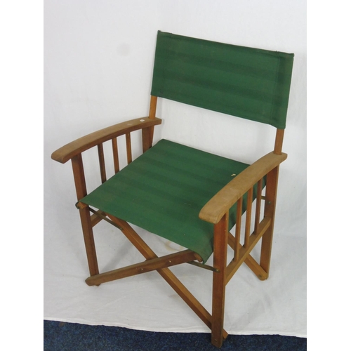 769 - A Green Canvas Folding Director Style Chair