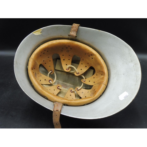 255 - Fireman's Helmet with Strap (unknown origin)