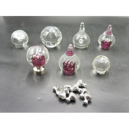 274 - Collection of Paperweights and cupboard handles