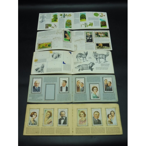 29 - Selection of Albums containing both Cigarette Cards and Tea Cards