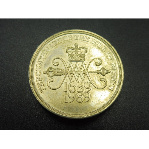 63 - Tercentenary of The Bill of Rights £2 Coin Nice Condition