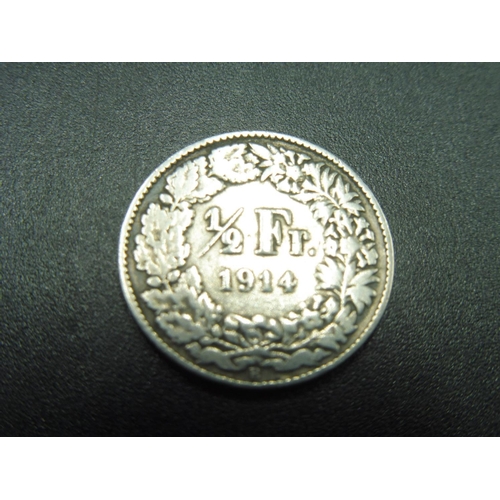 78 - Switzerland 1914 Half Franc Coin