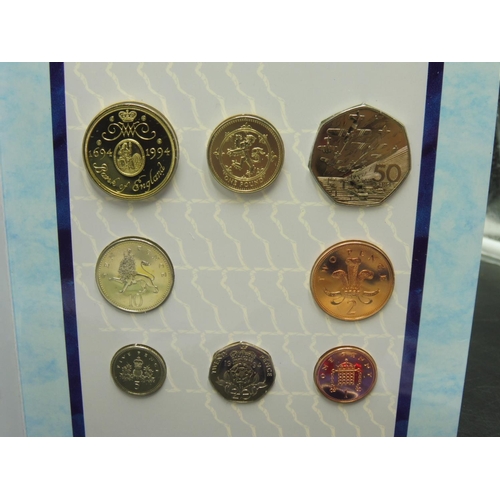 86 - Bank of England Uncirculated 1994 Coin Collection Commemorating The Signing of The Bank Charter