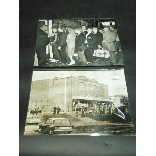 71 - Two Rare Wigan Casino Black & White Copy Press Photographs