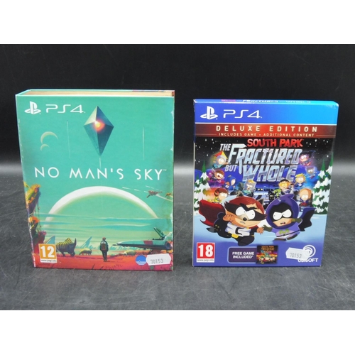 120 - Two PS 4 Console Games including No Mans Sky, and South Park The Fractured but Whole