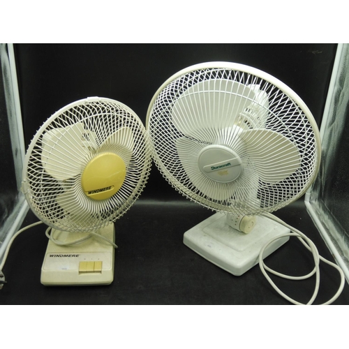 146 - Two Table Fans Duracraft, Windmere Both Working When Tested