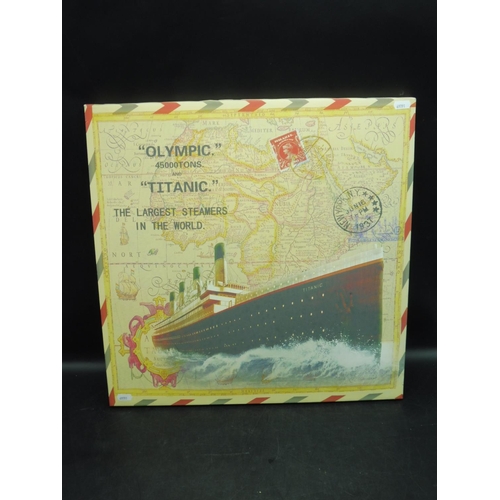 150 - Canvas on Block depicting Titanic