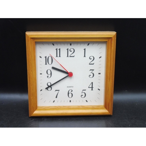 151 - Quartz Wooden Kitchen Wall Hanging Clock 9