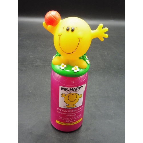 95 - Mr Happy Character Figurine Creamy Bubble Bath