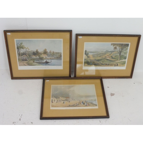 3 - Three S.C. Brees Framed and Glazed Avon Fine Prints Depicting New Zealand (21