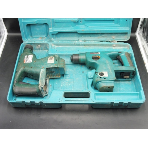 70 - Two Makita SDS cordless drills In Case (spares or Repair)