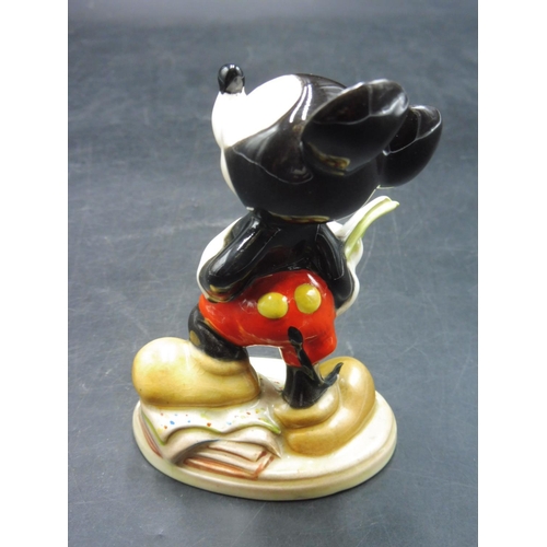 268 - Walt Disney Beswick 'Mickey Mouse' Figurine with gold Back Stamp (4