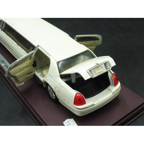 472 - 1:28 Scale Sunshine Stretch Limousine model on Plinth