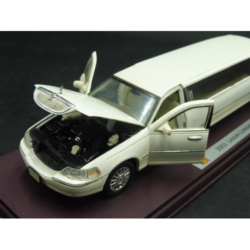 472 - 1:28 Scale Sunshine Stretch Limousine model on Plinth