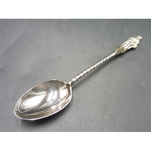 345 - Set of 6 Fredrick Elkington Victorian Hallmarked Birmingham Silver Apostle Style Spoons and Matching... 