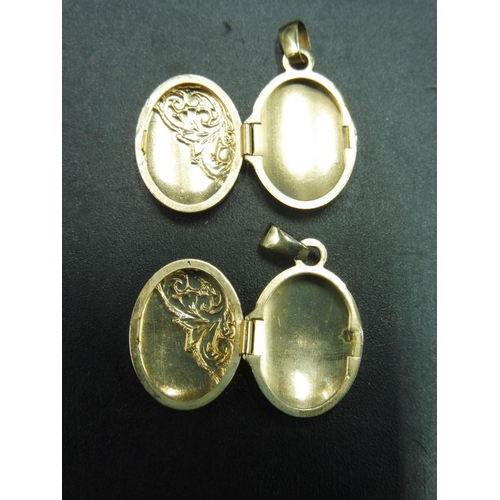 362 - Two Gold 375 Lockets