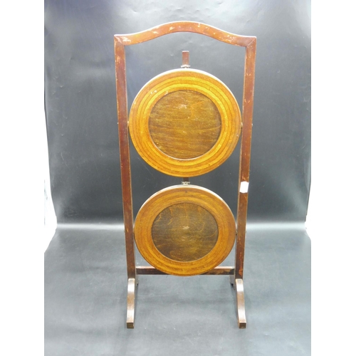 534 - Art Deco Folding Wooden Cake Stand (26