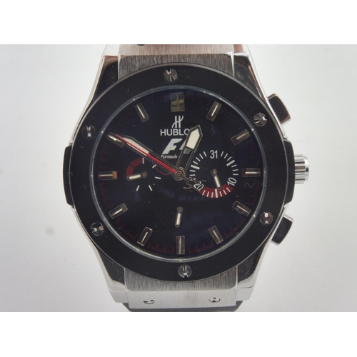 405 - Hublot F1 Kinetic Wrist watch complete with presentation box (Unauthenticated and Presumed Replica) ... 