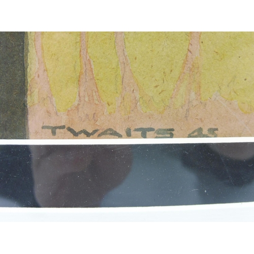 426 - T Waits (20th Century English School) Framed and Glazed Watercolour on Board (23