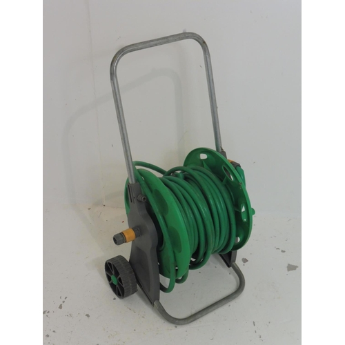 628 - Hozelock Hose Reel and Hosepipe