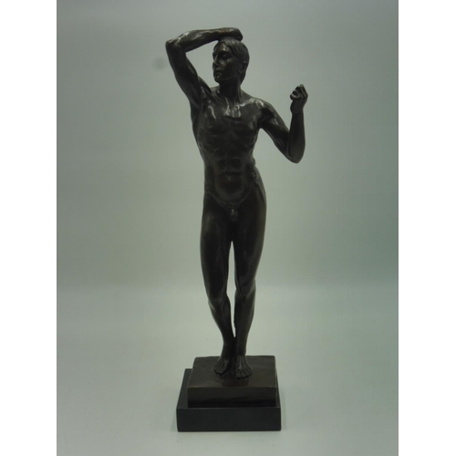 27 - Bronze Figure of Naked Man (18