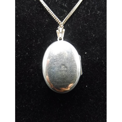 238 - Hallmarked Sheffield Silver Locket and Chain