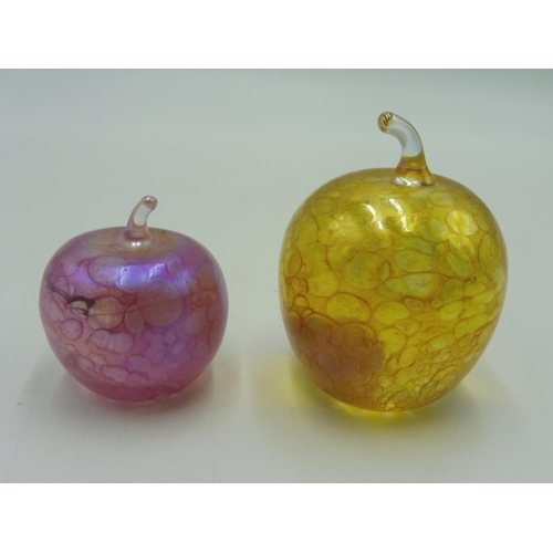 269 - Two John Ditchfield Glassform Apples