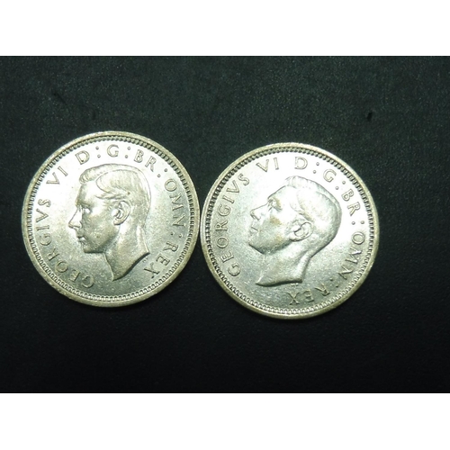 273 - Almost Uncirculated 1941 & 1937 George VI Silver Three Pence