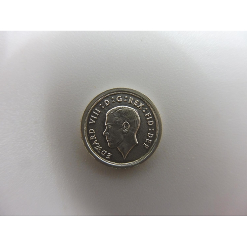 281 - Edward VIII 1936 Silver Proof Maundy 1 Penny Coin