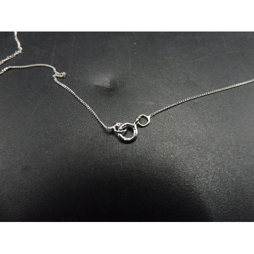 285 - 375 White Gold Necklace and Heart Pendant