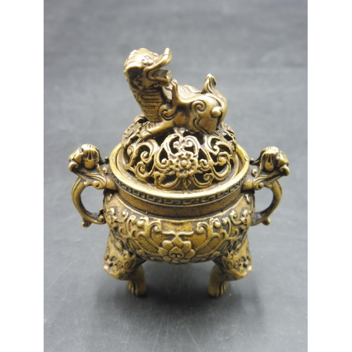 311 - Chinese Bronze Old Spiritual Incense Burner