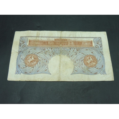 323 - K O Peppiatt LNNL RB.42 Series A 1940 Blue Threaded £1 Note