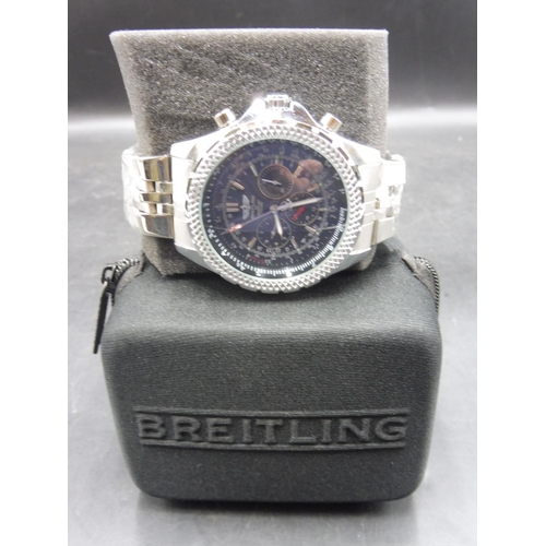 346 - Breitling Kinetic wrist watch complete with Breitling presentation box (Unauthenticated and Presumed... 