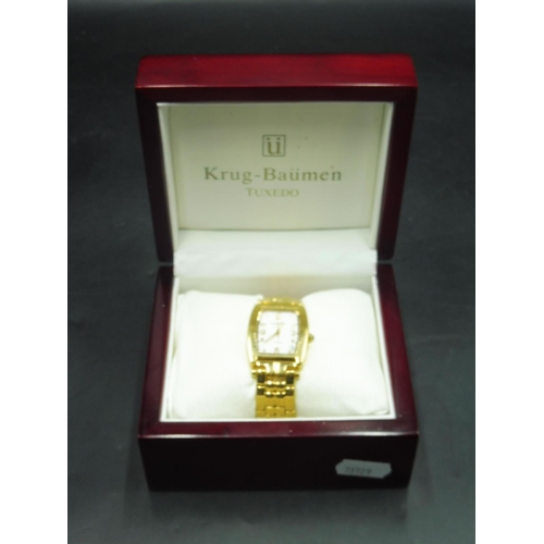 400 - Krug-Baumen Tuxedo Watch in Case