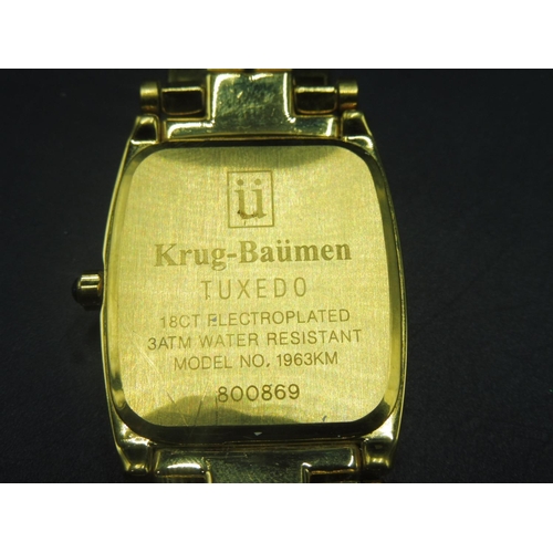 400 - Krug-Baumen Tuxedo Watch in Case