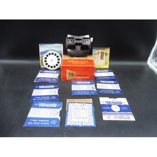 69 - Bakelite Deco Style 1950's Sawyer’s Viewer View-Master with a Collection of Slides (Working When Tes... 