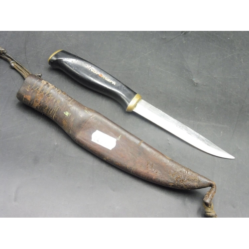 Vintage Normark Fiskars Finland Fillet Knife W/ Sheath