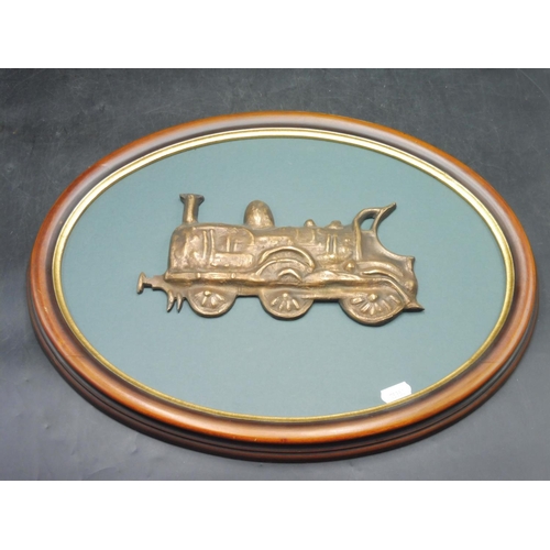 11 - Framed Locomotive Cast From Recycled Railway Parts (18