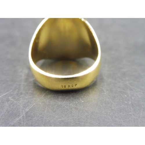 406 - 18ct Rolled Gold Plated Ring