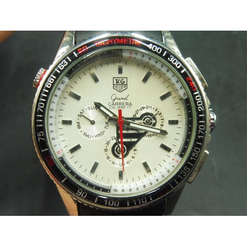 479 - Tag Heuer Grand Carrera Calibre Kinetic Watch with Rubber strap (Unauthenticated / Presumed Replica)