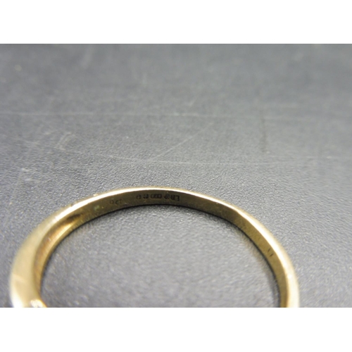 485 - Hallmarked Gold 375 Heart Ring (Size O) Complete with Presentation Box