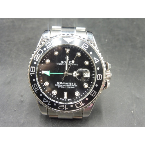 503 - Rolex Oyster Perpetual Date GMT-MASTER II Wrist Watch (Working when tested) Unauthenticated / Presum... 