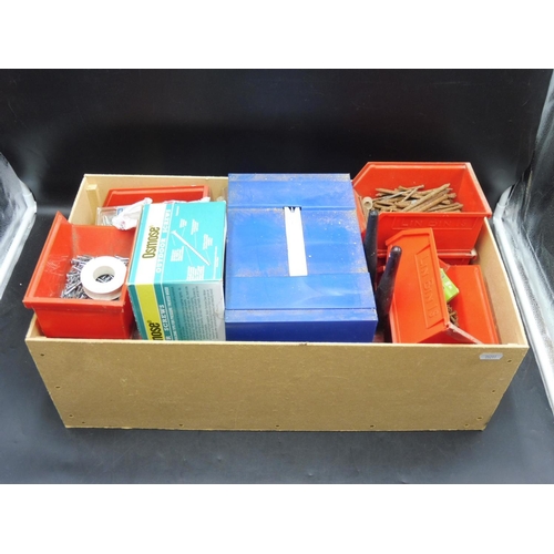 801 - Large Selection of Various Fixings complete with Bin's and Cabinet