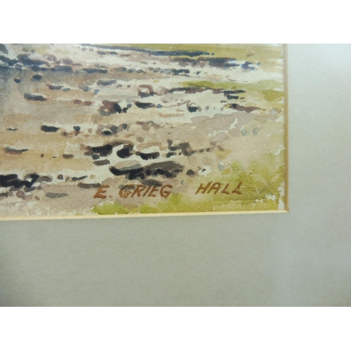 217 - A Framed Water Colour by E. GREIG HALL , Signed and Dated '65. 20 Inches High , 15.5 Inches Wide