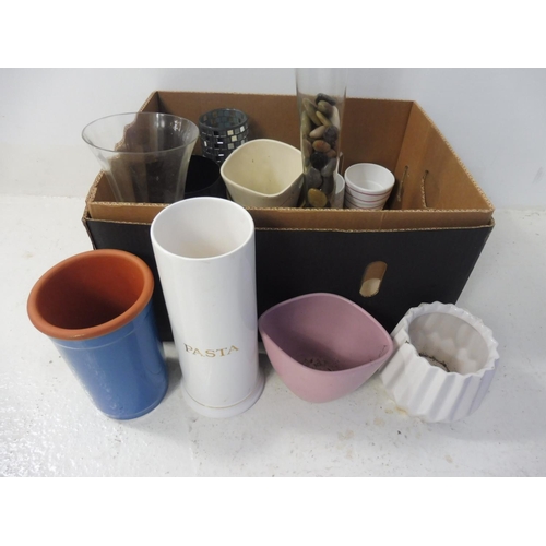 725 - House Clearance Collection of Planters, Vases and a ceramic Wine Cooler