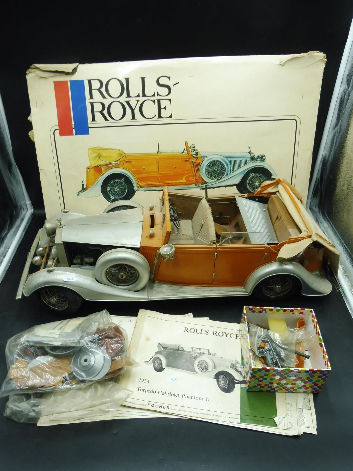 A Rivarossi Pocher Torino scale model of a Rolls Royce A Rivarossi Pocher Torino scale model of a Rolls Royce
