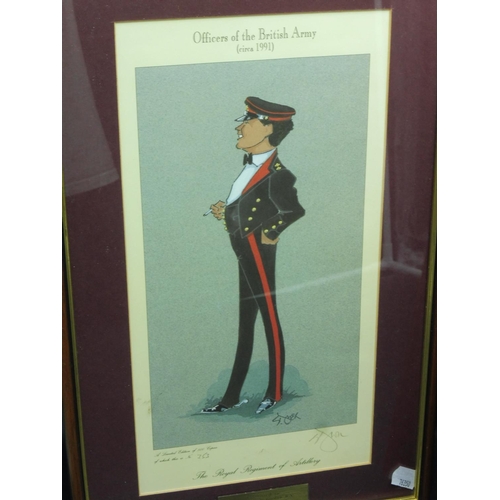 90 - Two Framed and Glazed Military Print's including Limited Officers of The British Army (Number 353) S... 