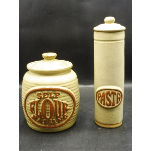 274 - Two Tremar Stoneware Pottery Storage Jars with Lids and Contents