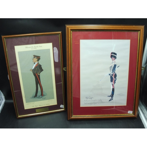 74 - Two Framed and Glazed Military Print's including Limited Officers of The British Army (Number 353) S... 