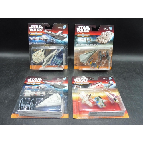 253 - Four Disney Star Wars Micromachines including Space Escape, The First Order Attacks and More (New Se... 